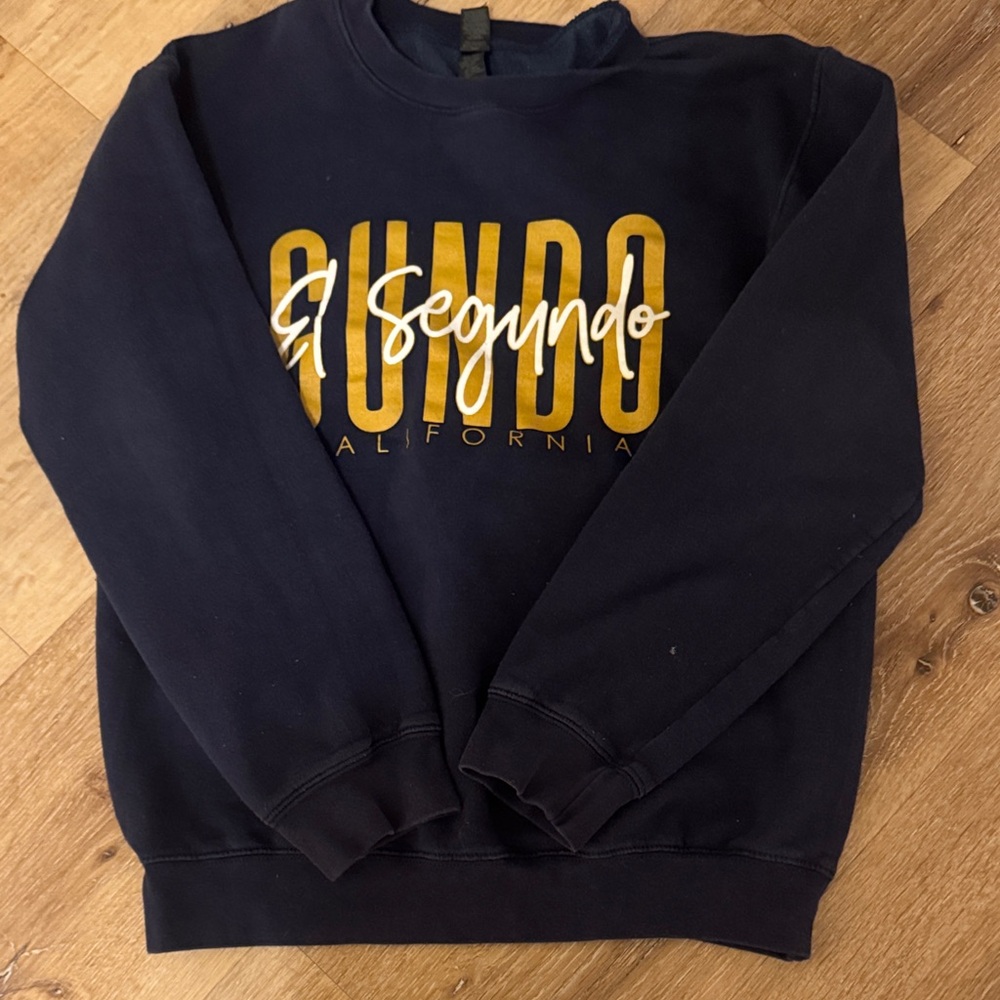Navy Blue Graphic Women’s Sweater